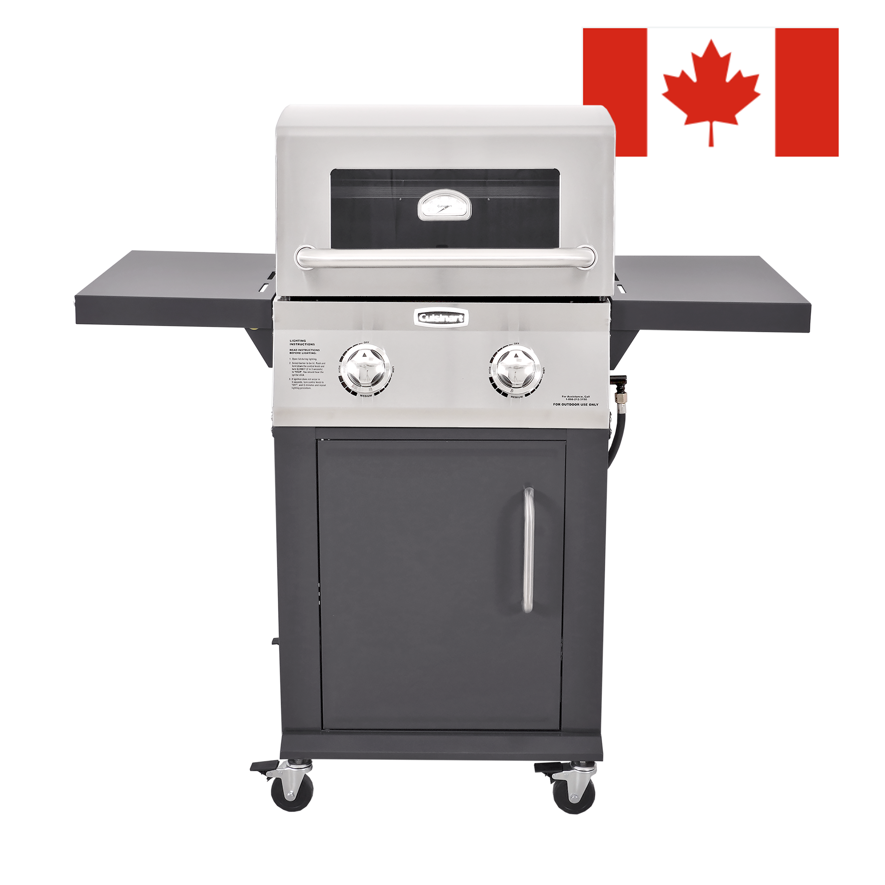 Cuisinart 2-Burner Dual Fuel Gas Grill (Propane/Natural Gas) - CANADA