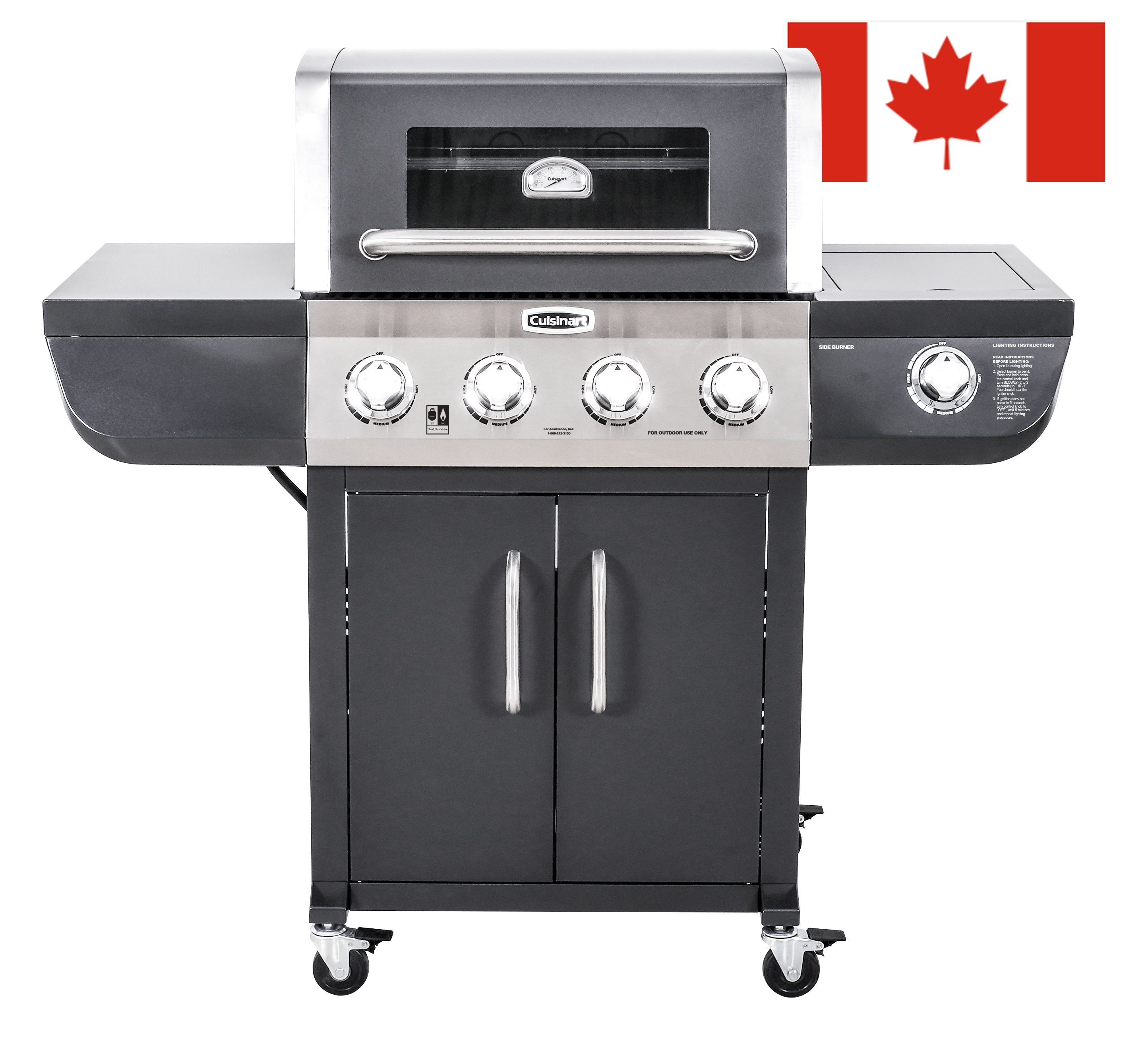 Cuisinart 4-Burner Dual Fuel Gas Grill (Propane/Natural Gas) - CANADA