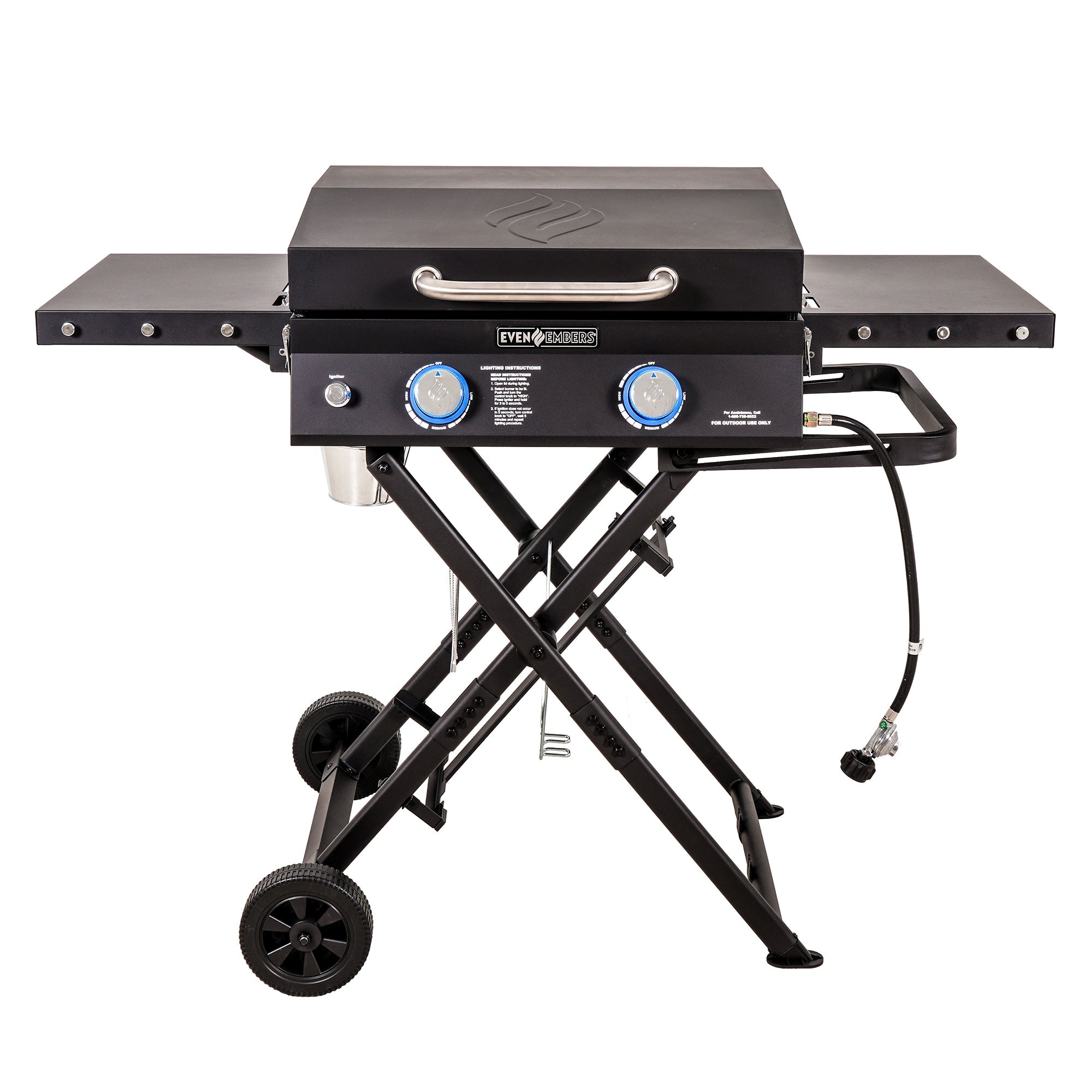 Even Embers® 2-Burner Portable Gas Griddle